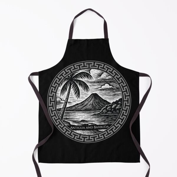 Item preview, Antigua and Barbuda Vintage Woodcut Art designed and sold by Thistle-TShop.
