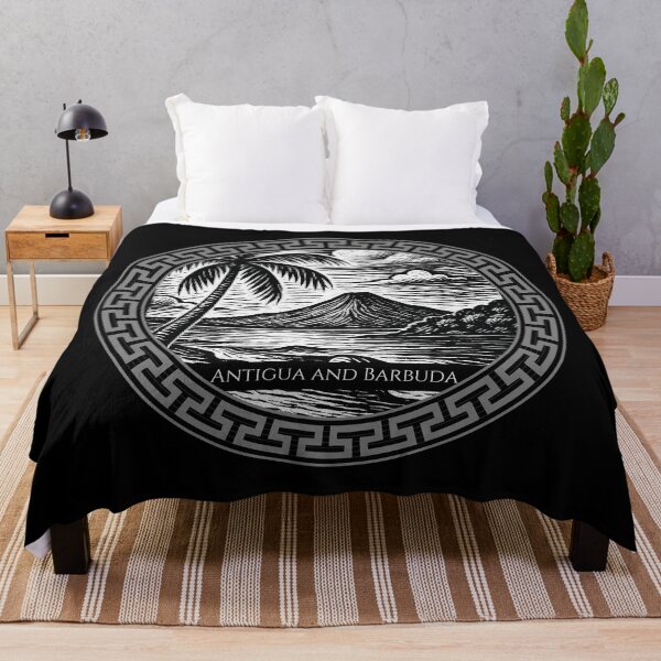 Item preview, Antigua and Barbuda Vintage Woodcut Art designed and sold by Thistle-TShop.