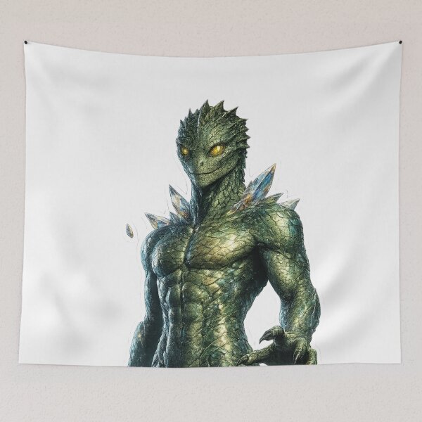 Item preview, Realistic Reptilian Alien Portrait designed and sold by Ruamid.