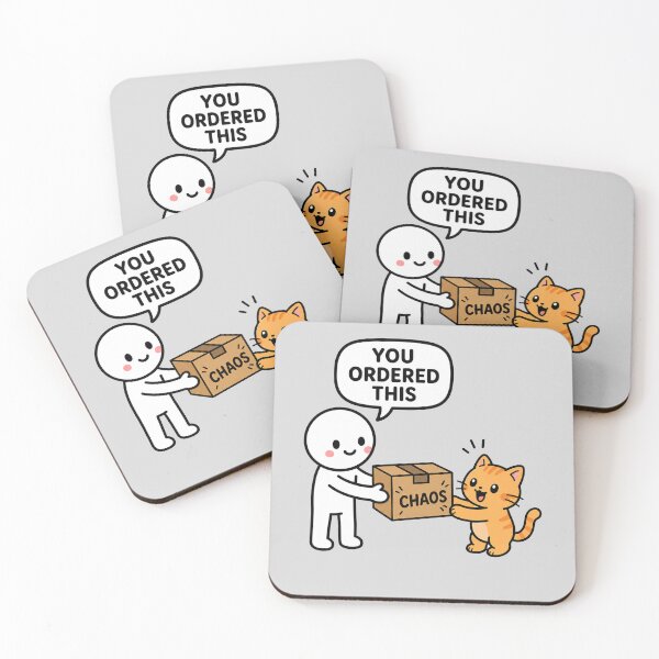 Item preview, Funny Cat Chaos Delivery Design designed and sold by MonkiFlipp.