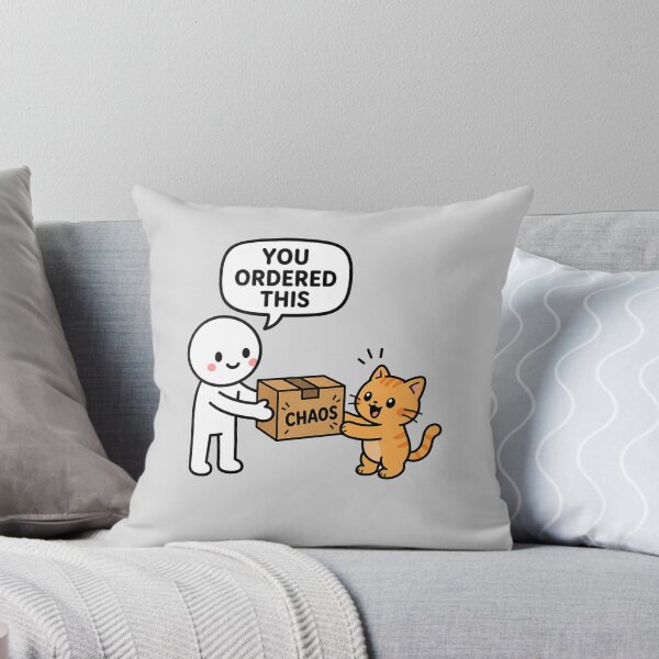 Item preview, Funny Cat Chaos Delivery Design designed and sold by MonkiFlipp.