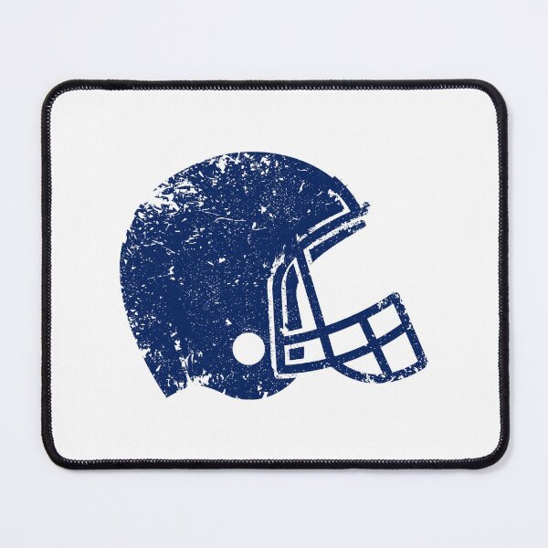 Item preview, Vintage Navy Blue Football Helmet Silhouette designed and sold by pattern-archive.