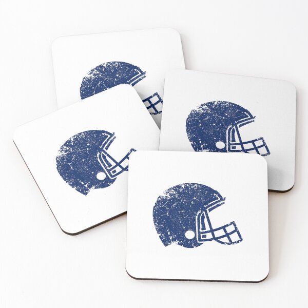 Item preview, Vintage Navy Blue Football Helmet Silhouette designed and sold by pattern-archive.