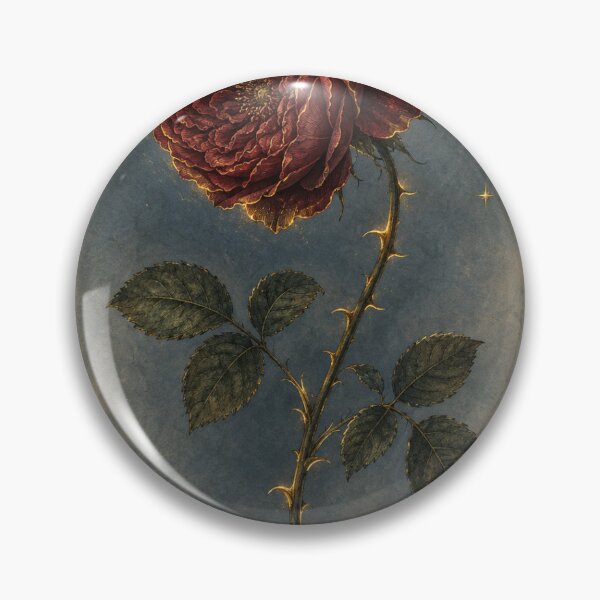 Item preview, Gothic Rose & Thorn | Dark Academia Botanical Wall Art | Romantic Gothic Gift designed and sold by Brackenlume Studio.