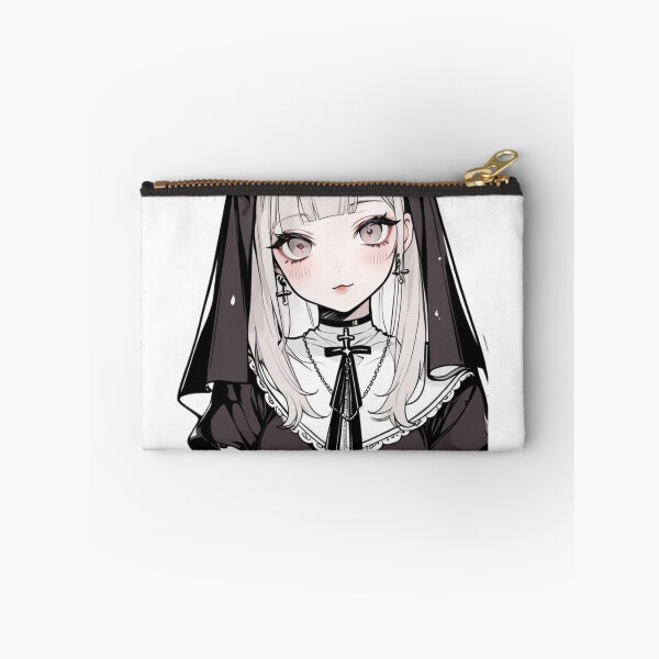 Item preview, Cute Dark Anime Nun | Gothic Chibi Character designed and sold by AnimDream .