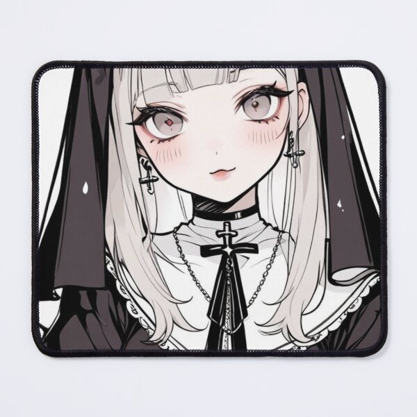 Item preview, Cute Dark Anime Nun | Gothic Chibi Character designed and sold by AnimDream .