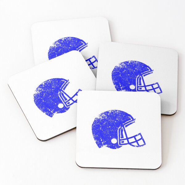 Item preview, Vintage Blue Football Helmet Silhouette designed and sold by pattern-archive.