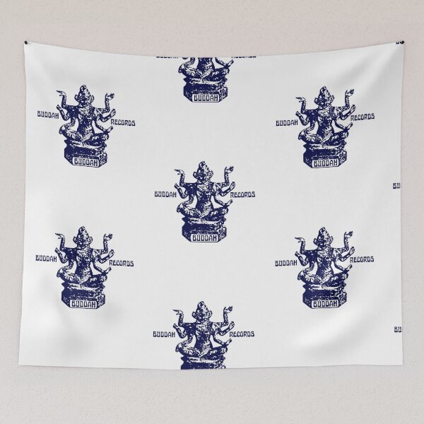 Item preview, Vintage Buddah Records Distressed Blue Logo designed and sold by SugaDesigns.