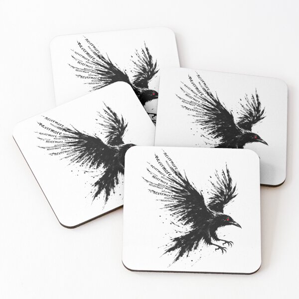 Item preview, Nevermore Raven: Red-Eyed Ink in Flight designed and sold by Fenay Designs.