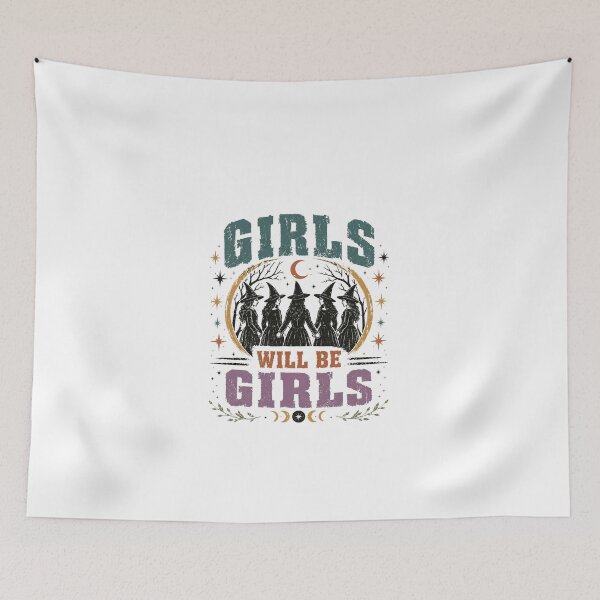 Item preview, Girls Will Be Girls Witch Coven Sisterhood Empowerment designed and sold by JonesFlora2025.