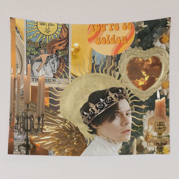 Item preview, The Sun Tarot Inspired Collage – Golden Vintage Mystical Aesthetic designed and sold by SchuppeJustine.