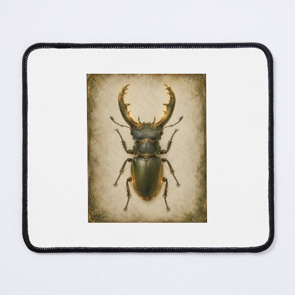 Item preview, Stag Beetle Specimen | Gothic Vintage Entomology Wall Art | Dark Academia Gift designed and sold by Brackenlume Studio.