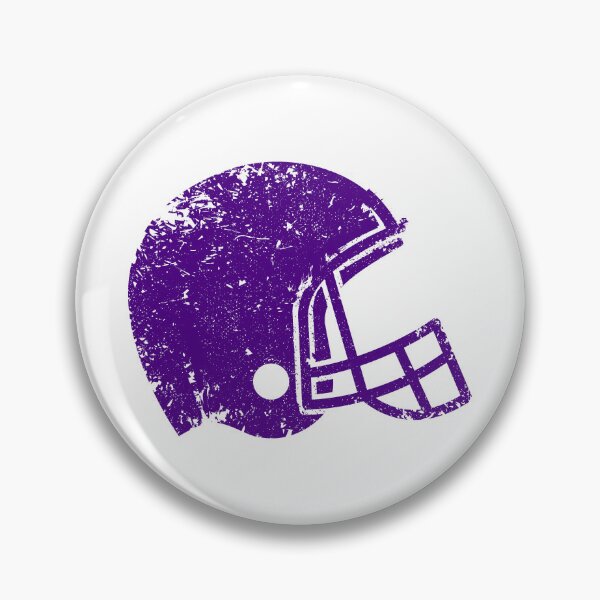 Item preview, Vintage Dark Purple Football Helmet Silhouette designed and sold by pattern-archive.