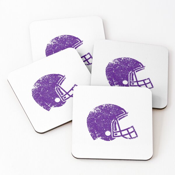 Item preview, Vintage Dark Purple Football Helmet Silhouette designed and sold by pattern-archive.