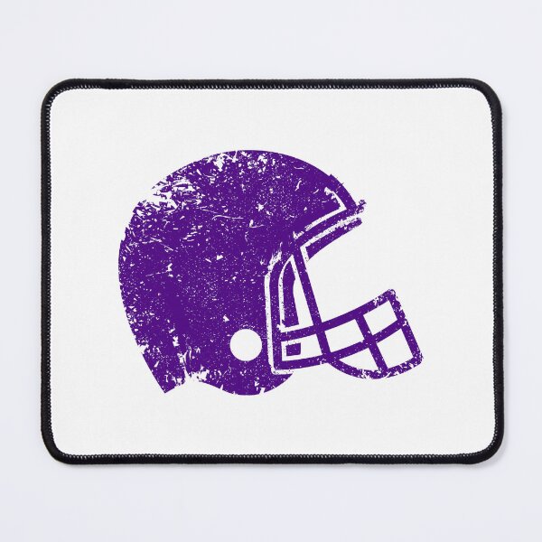 Item preview, Vintage Dark Purple Football Helmet Silhouette designed and sold by pattern-archive.