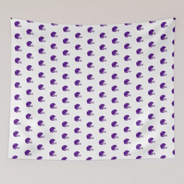 Item preview, Vintage Dark Purple Football Helmet Silhouette designed and sold by pattern-archive.