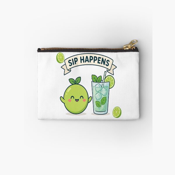 Item preview, Sip Happens Funny Kawaii Lime Cocktail Lover Design designed and sold by katiecorners.