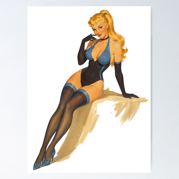 Item preview, Classic Vintage Pin Up | Retro Glamour Original Illustration designed and sold by Cosplayvintage.