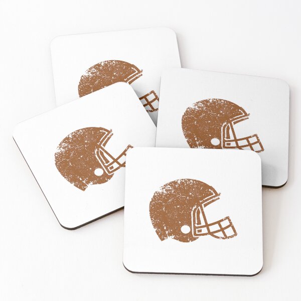 Item preview, Vintage Brown Football Helmet Silhouette designed and sold by pattern-archive.