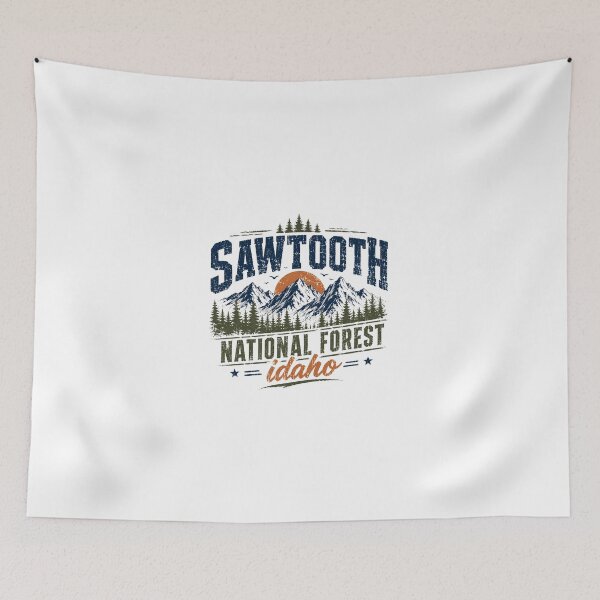 Item preview, Sawtooth National Forest Idaho Mountain Hiking Camping Nature Explorer designed and sold by JonesFlora2025.