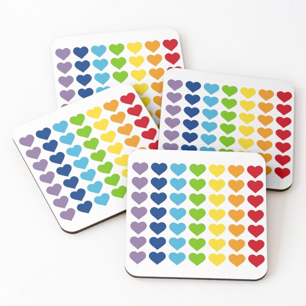 Item preview, LGBTIQ Flag Hearts designed and sold by Sonia Pascual Izquierdo.