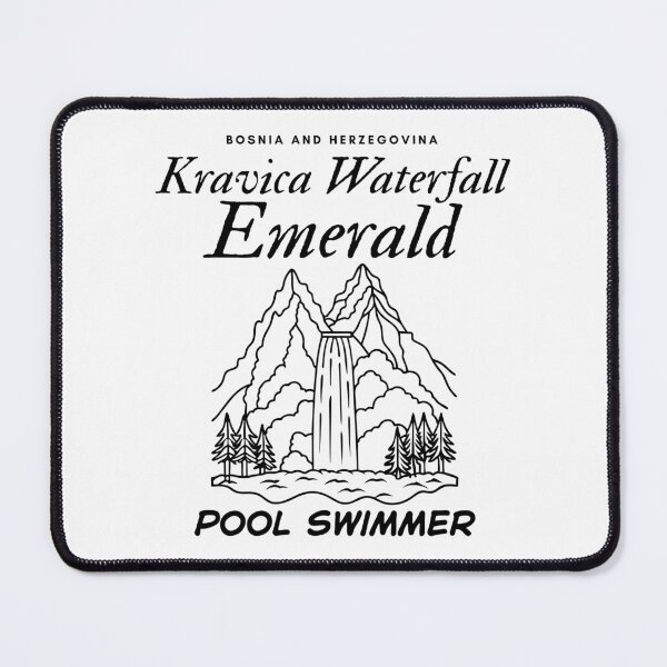 Item preview, Bosnia and Herzegovina flag : Kravica waterfall emerald pool swimmer designed and sold by Peerless-Prime.