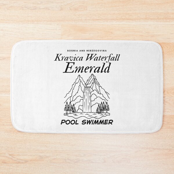 Item preview, Bosnia and Herzegovina flag : Kravica waterfall emerald pool swimmer designed and sold by Peerless-Prime.