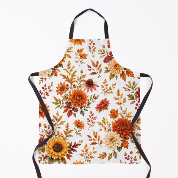Item preview, Autumn Floral Pattern with Sunflowers & Chrysanthemums | Fall Botanical Seamless Design designed and sold by DreamPixelPrint.