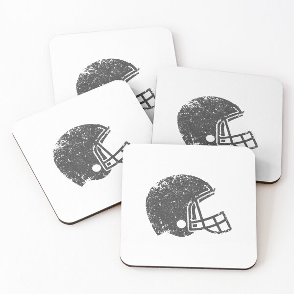 Item preview, Vintage Dark Gray Football Helmet Silhouette designed and sold by pattern-archive.