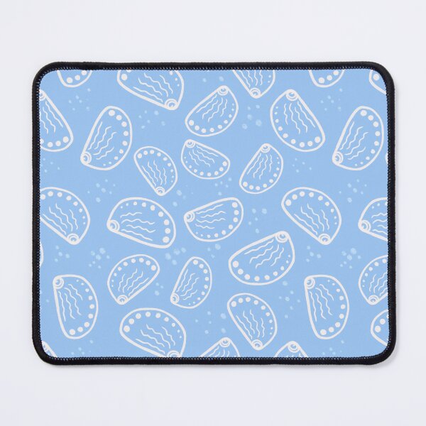 Item preview, Mediterranean sea shells in sky blue designed and sold by KaroLeenaDesign.