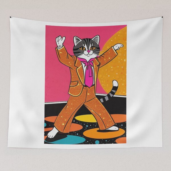 Item preview, Art - Stylized Feline Character, Dynamic Pop Illustration designed and sold by World-Pets.