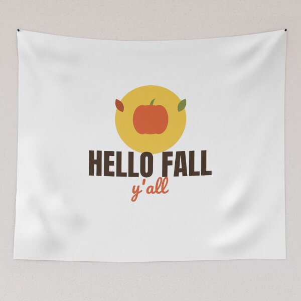Item preview, Hello Fall Y'all Pumpkin - Cute Autumn Shirt designed and sold by RankShift.
