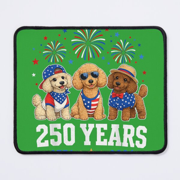 Item preview, Poodle Dog 250 Anniversary USA 250th Poodle 4th of July designed and sold by melodycook.