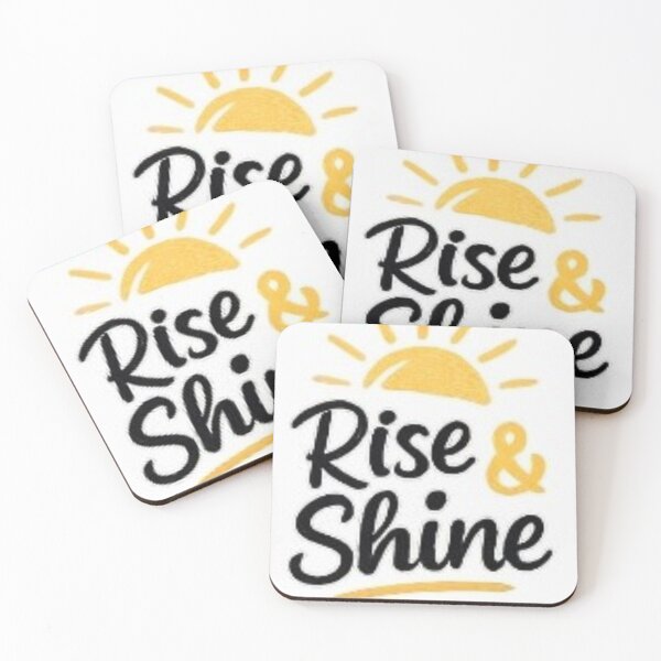 Item preview, Rise and Shine Minimal Morning Quote designed and sold by ser-Ile.