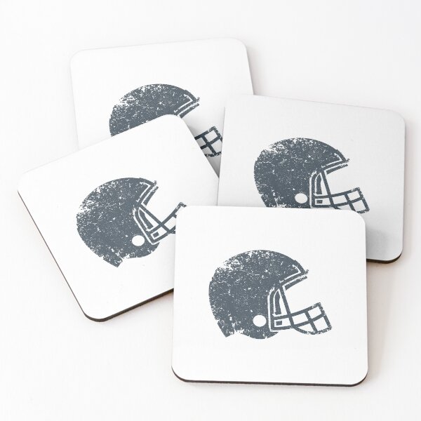 Item preview, Vintage Charcoal Football Helmet Silhouette designed and sold by pattern-archive.