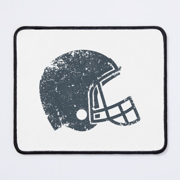 Item preview, Vintage Charcoal Football Helmet Silhouette designed and sold by pattern-archive.