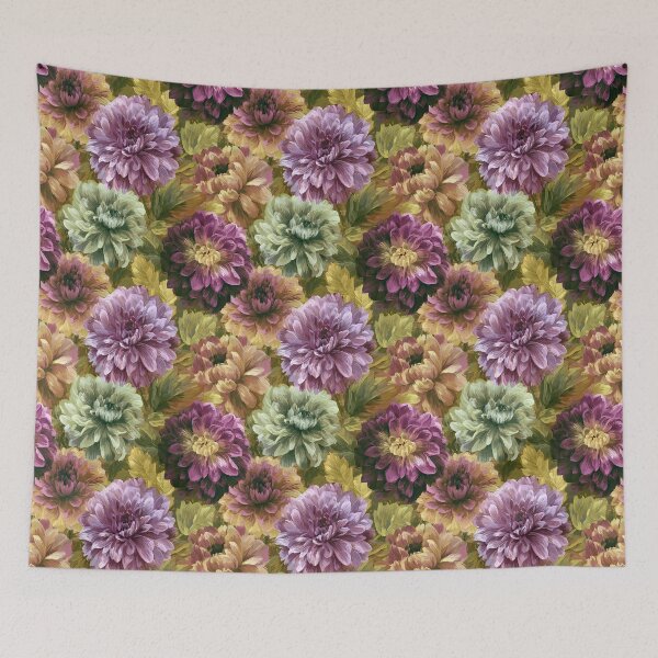 Item preview, Beautiful Dahlias Floral  - Retro Flower Floral  - Retirement Gifts For Grandpa designed and sold by RoyalStarsPatts.