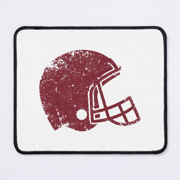 Item preview, Vintage Burgundy Football Helmet Silhouette designed and sold by pattern-archive.