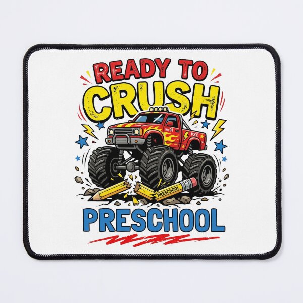 Item preview, Ready To Crush Preschool Monster Truck Back To School Boys designed and sold by raedattia.