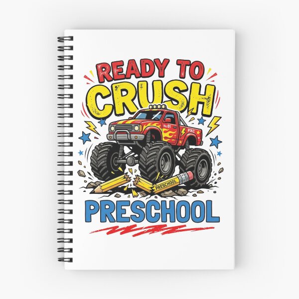 Item preview, Ready To Crush Preschool Monster Truck Back To School Boys designed and sold by raedattia.