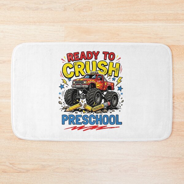 Item preview, Ready To Crush Preschool Monster Truck Back To School Boys designed and sold by raedattia.