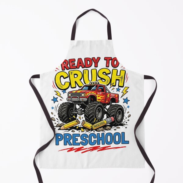 Item preview, Ready To Crush Preschool Monster Truck Back To School Boys designed and sold by raedattia.
