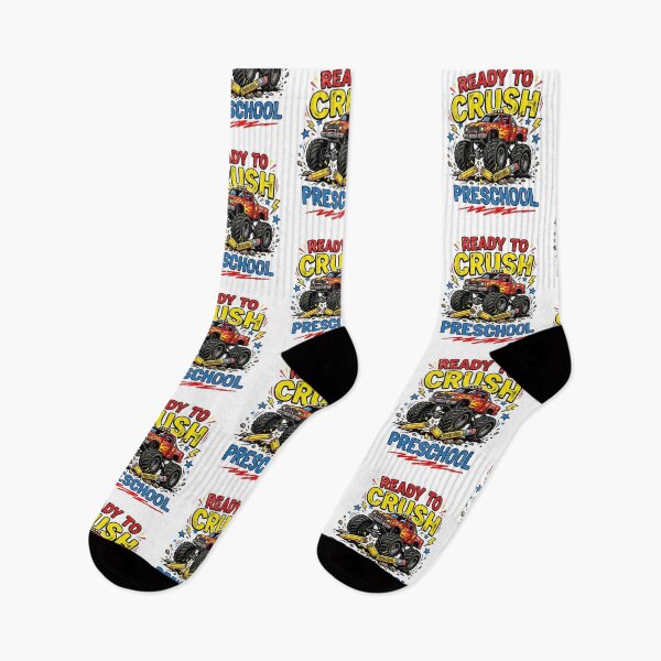 Item preview, Ready To Crush Preschool Monster Truck Back To School Boys designed and sold by raedattia.