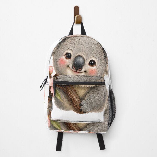 Item preview, Adorable Koala with Cherry Blossom Branch Oil Painting designed and sold by nouhaZN.