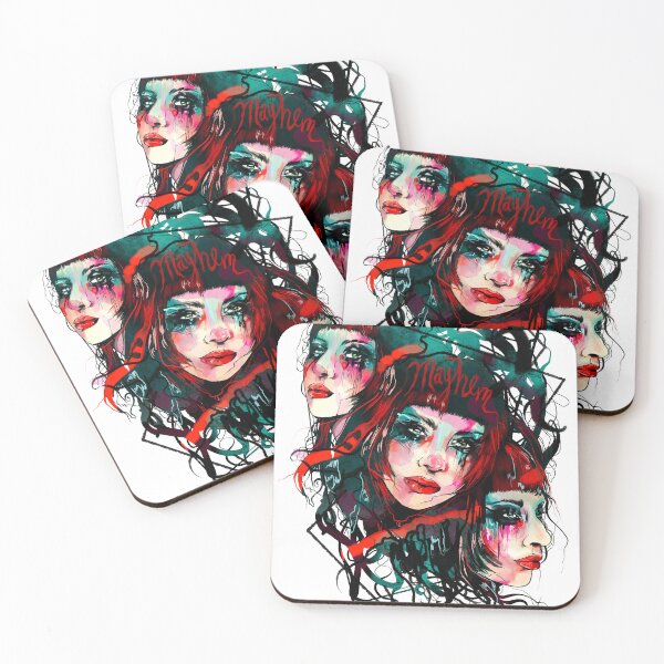 Item preview, Lady Gaga MAYHEM Inspired Neon Pop Art Portrait designed and sold by marlenaki.