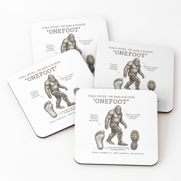 Item preview, Onefoot Funny Amputee One-Legged Bigfoot Recovery Field Guide T-Shirt designed and sold by pawsome purrfect.