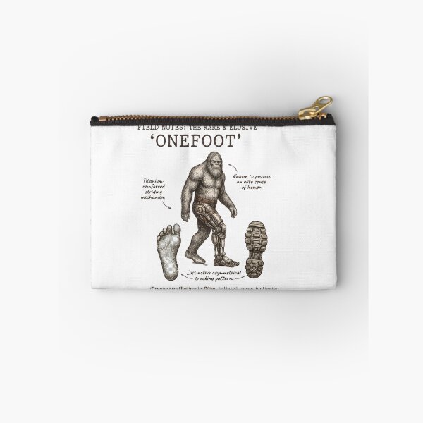 Item preview, Onefoot Funny Amputee One-Legged Bigfoot Recovery Field Guide T-Shirt designed and sold by pawsome purrfect.