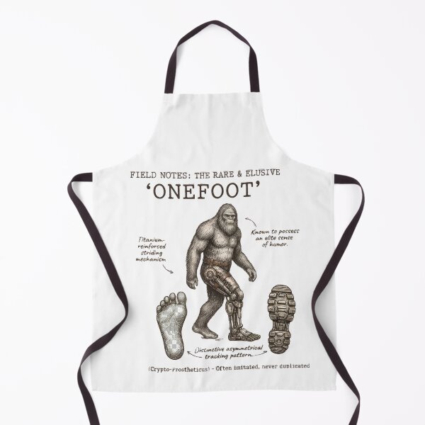 Item preview, Onefoot Funny Amputee One-Legged Bigfoot Recovery Field Guide T-Shirt designed and sold by pawsome purrfect.