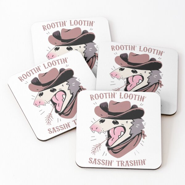 Item preview, Rootin Lootin Sassin Trashin Opossum Cowboy Funny Possum designed and sold by JossDesign15.