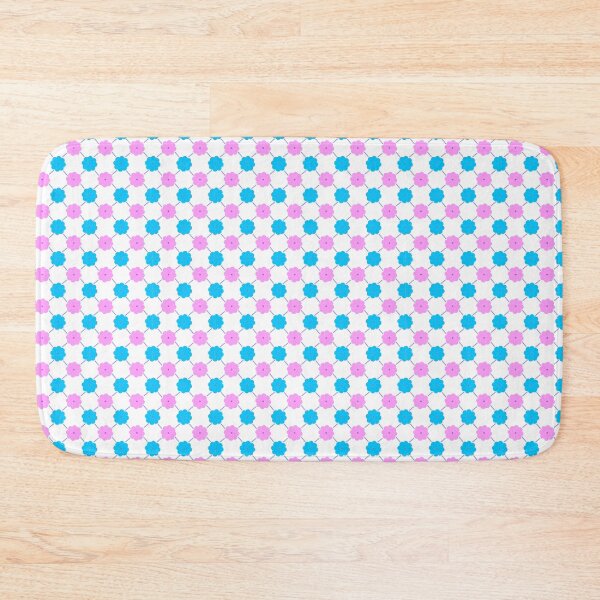 Item preview, Cute Floral Seamless Pattern with Blue and Pink Flowers on White Background, Minimal Botanical Repeat Design designed and sold by AjjimaJKM.